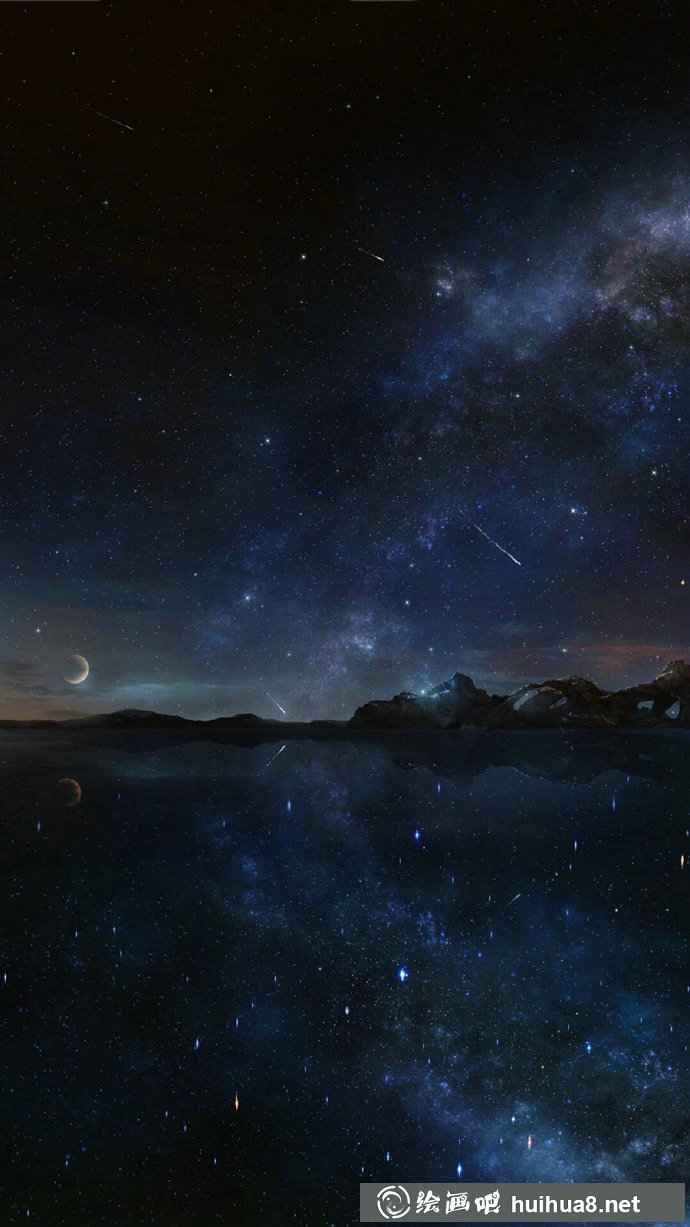 星空插畫(huà)之三