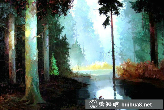 俄羅斯畫家維克托·貝科夫風景油畫作品欣賞