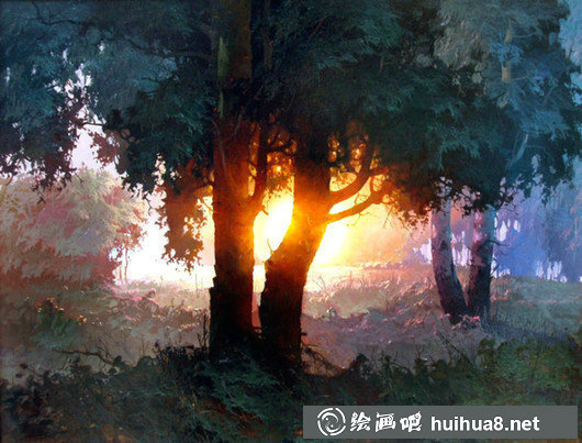 俄羅斯畫家維克托·貝科夫風景油畫作品欣賞
