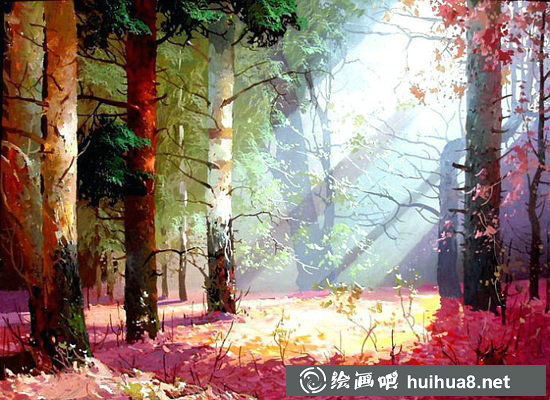 俄羅斯畫家維克托·貝科夫風景油畫作品欣賞