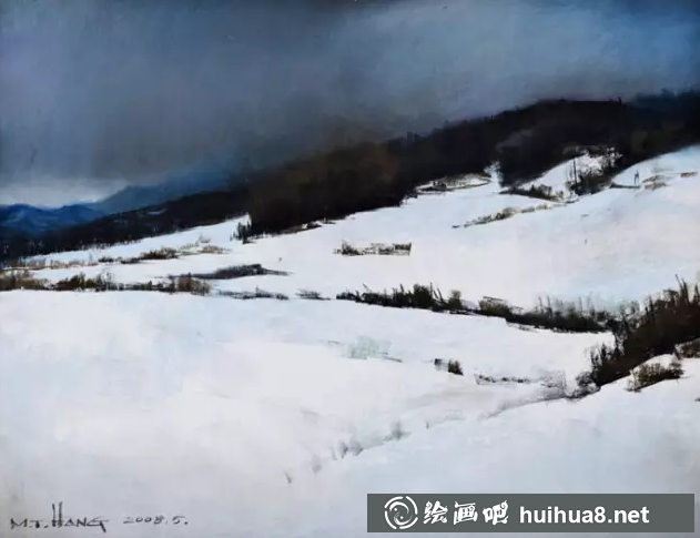 杭鳴時色粉畫作品8