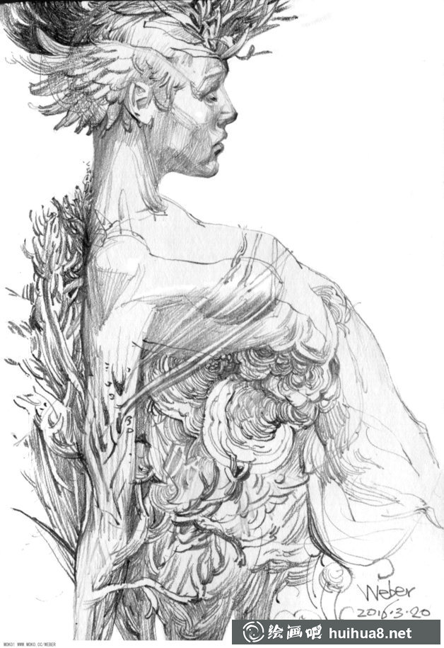 張威莽插畫手稿欣賞