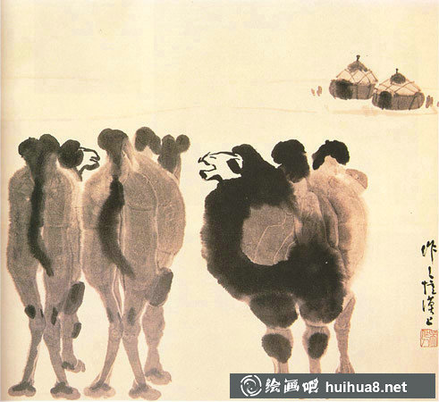 吳作人國畫作品欣賞