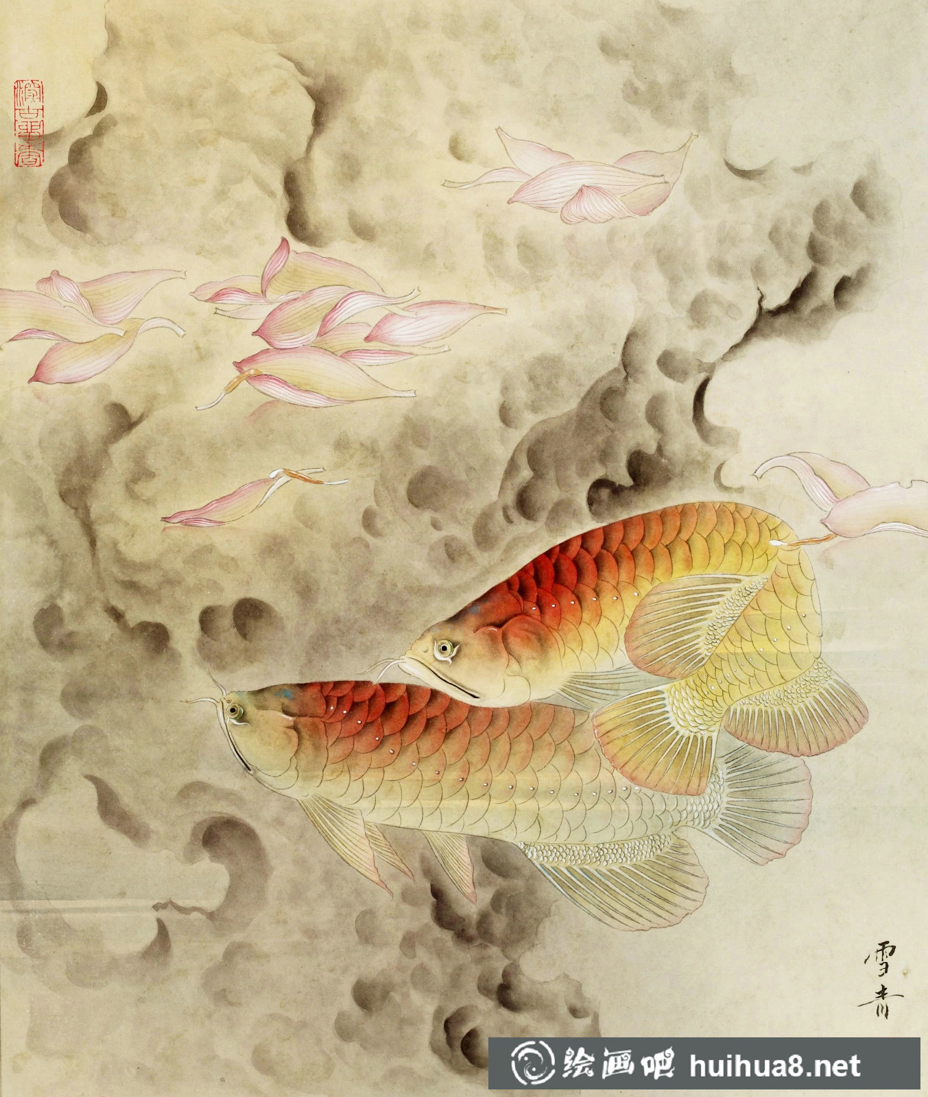龔雪青工筆畫作品