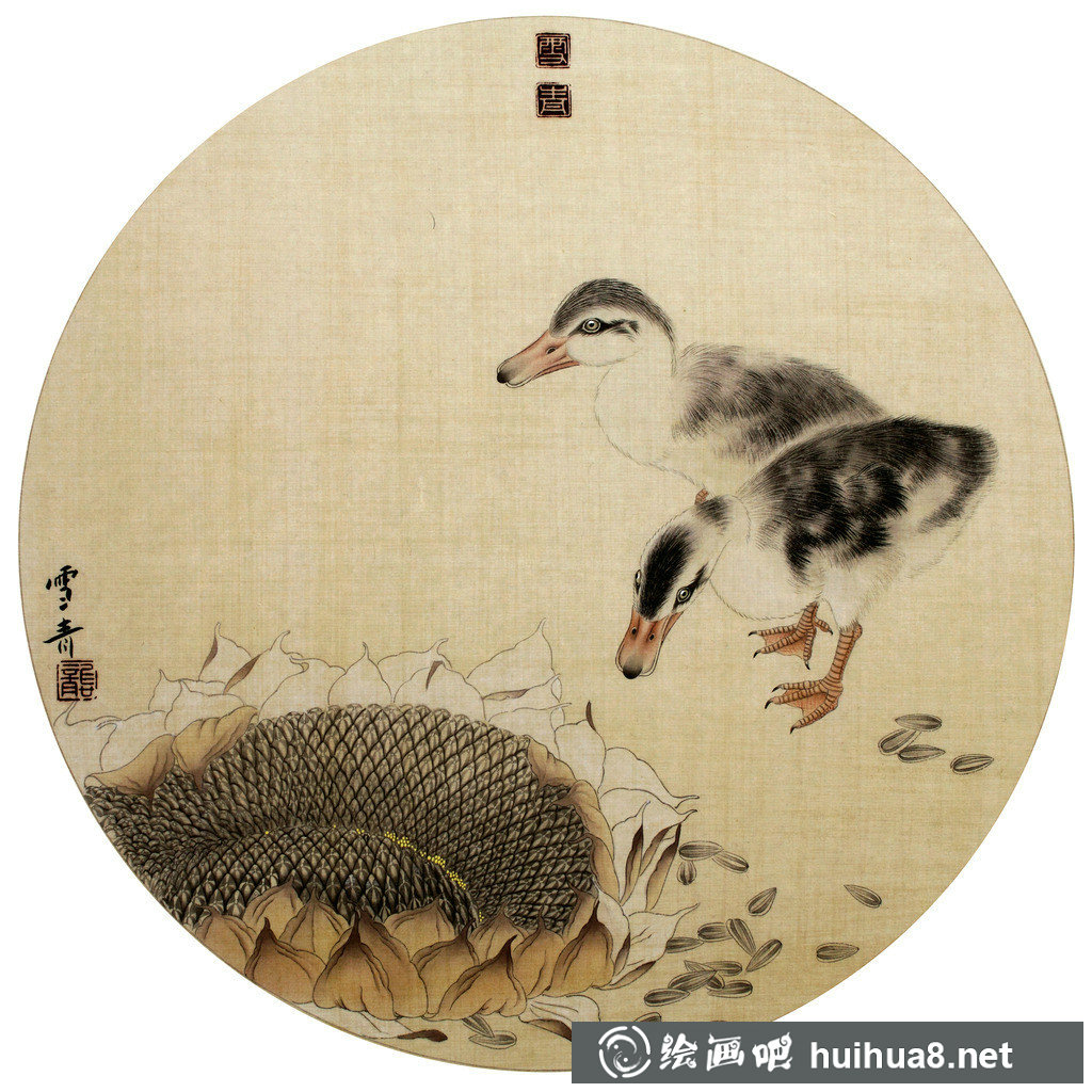 龔雪青工筆畫作品