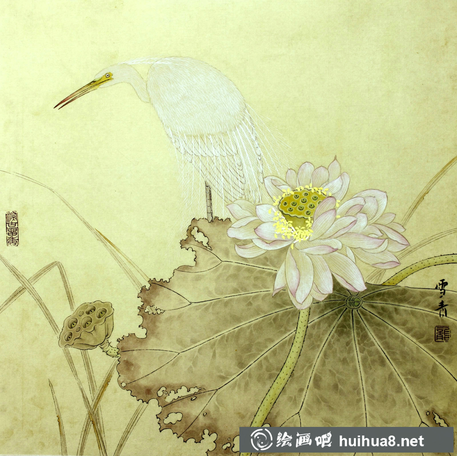 龔雪青工筆畫作品
