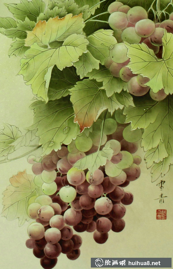 龔雪青工筆畫作品