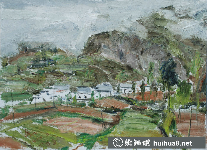 盛沉油畫作品之八
