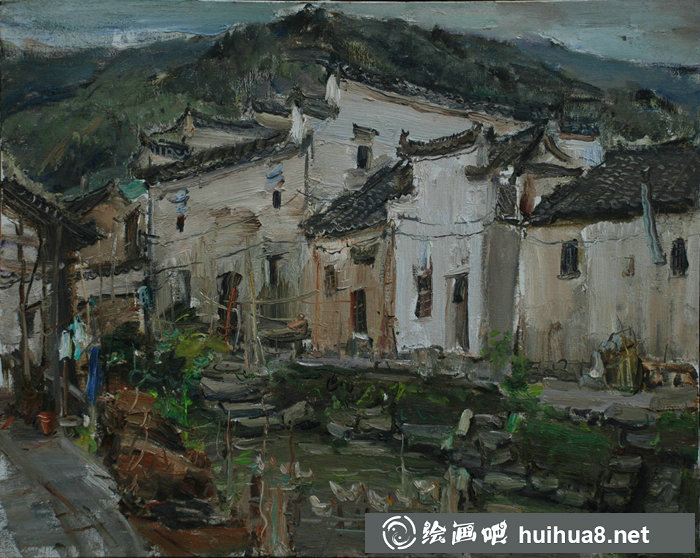 盛沉油畫作品之九