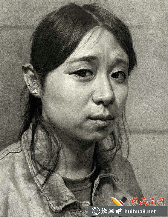 劉斌素描頭像12