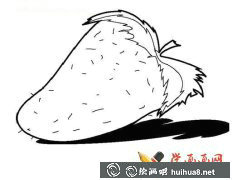 草莓簡筆畫教程圖解
