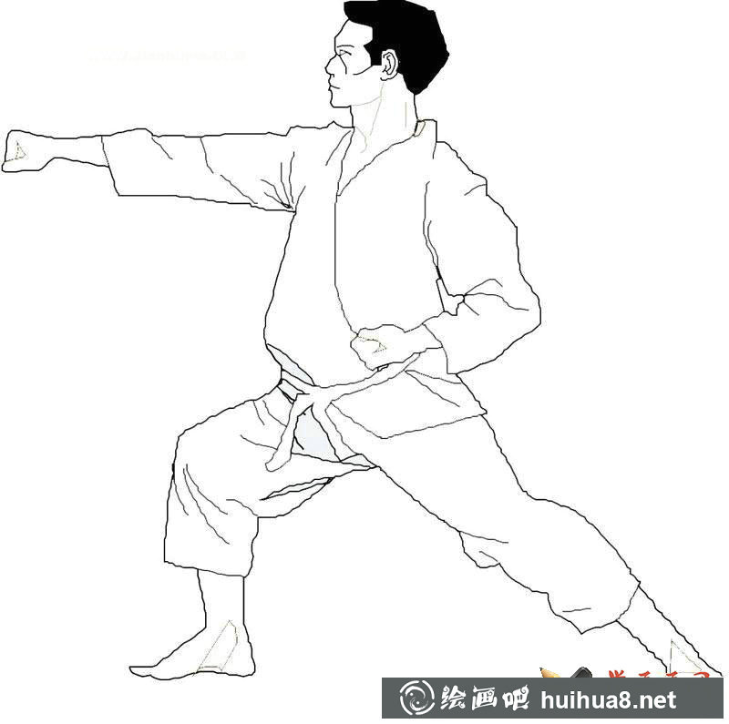 關(guān)于中國(guó)功夫的簡(jiǎn)筆畫(2)