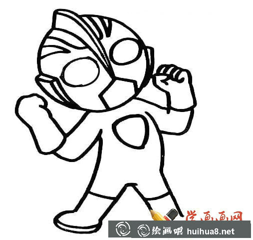 奧特曼簡筆畫圖片(2)
