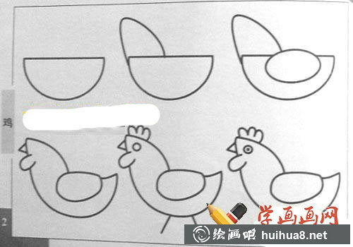 大公雞簡筆畫圖片大全(4)