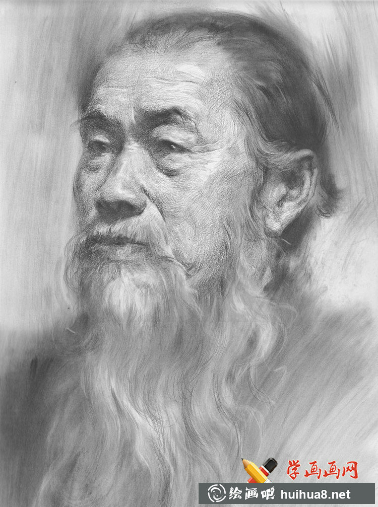 魯美學(xué)生優(yōu)秀素描頭像作品