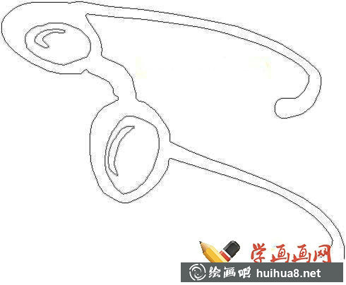 兒童學(xué)畫畫_眼鏡簡(jiǎn)筆畫圖片