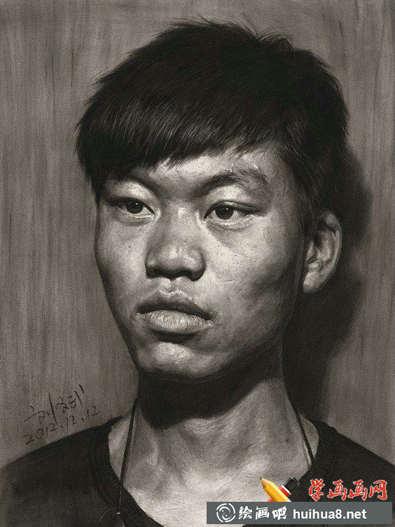 劉斌素描頭像8