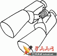 望遠鏡簡筆畫賞心悅目