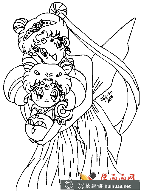 美少女戰(zhàn)士簡筆畫圖片大全(7)