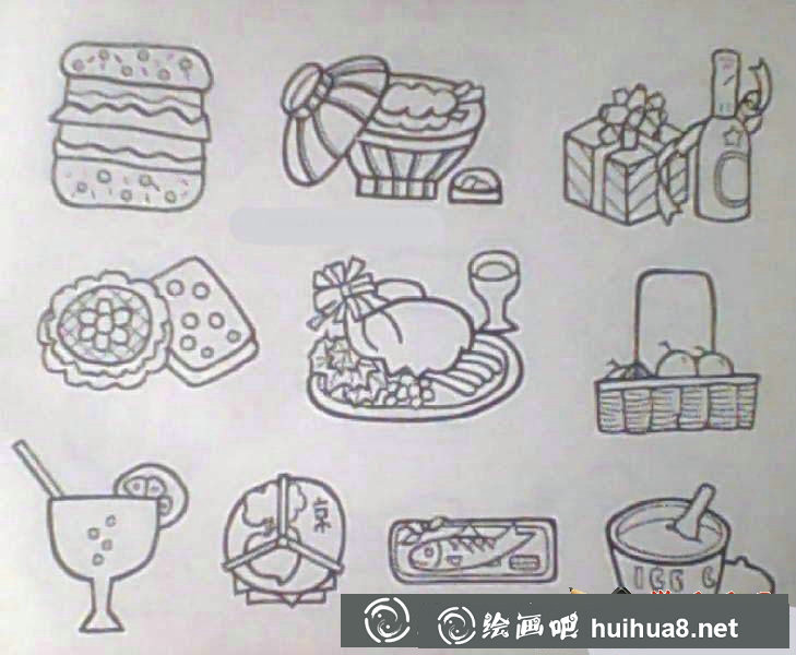 日常生活用品簡筆畫圖片大全(2)