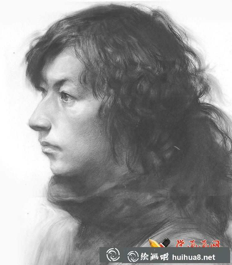 魯美學(xué)生優(yōu)秀素描頭像作品