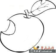 兒童學(xué)畫畫蘋果簡筆畫教程