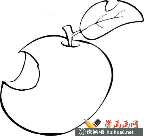 兒童學畫畫_蘋果簡筆畫圖片大全(1)