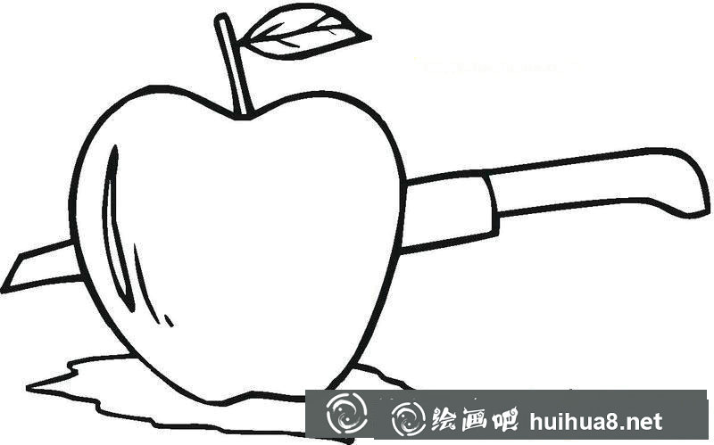 兒童學畫畫_蘋果簡筆畫圖片大全(2)