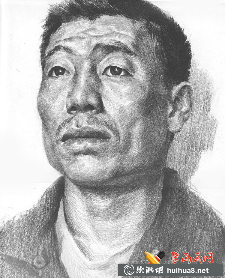 魯美學(xué)生優(yōu)秀素描頭像作品
