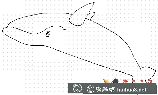 兒童學畫畫_鯨魚簡筆畫圖片大全(1)