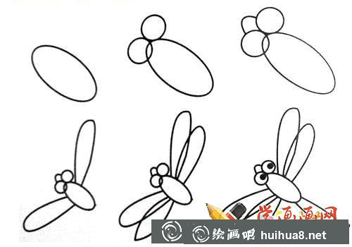 蜻蜓簡(jiǎn)筆畫大全