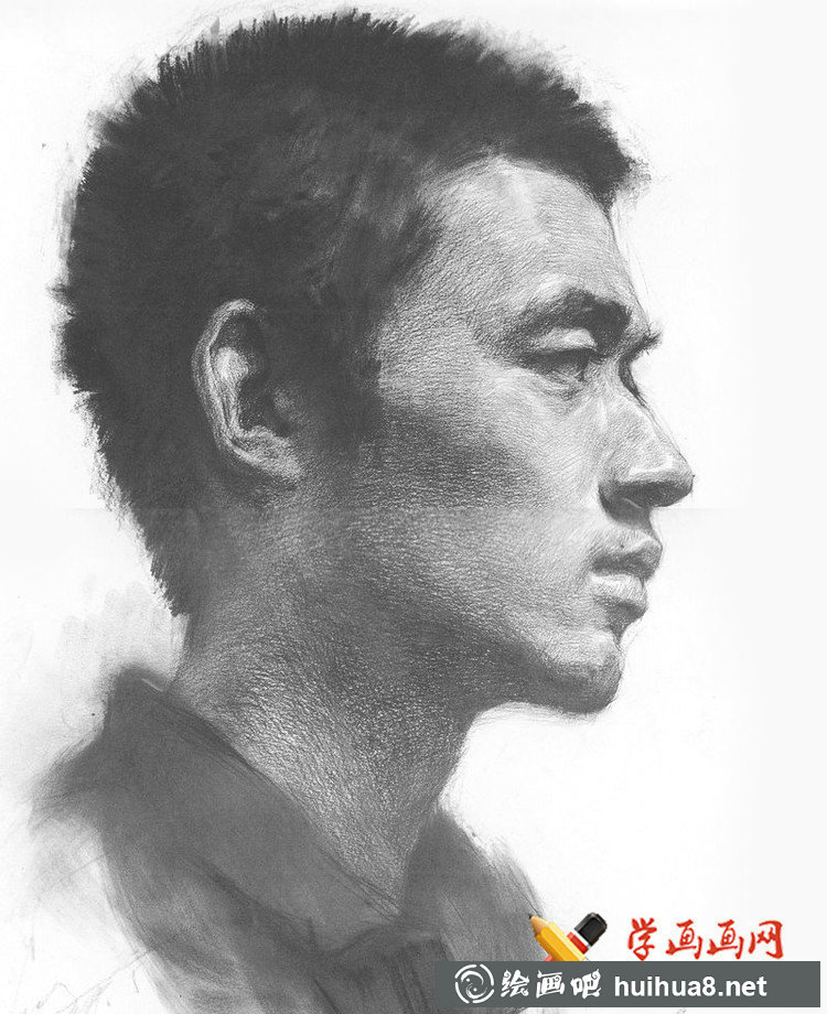 魯美學(xué)生優(yōu)秀素描頭像作品