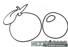 藍(lán)莓簡筆畫作品欣賞