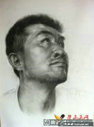 90后畫家朋毛才仁素描畫賞析