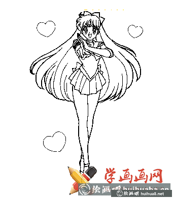 美少女戰(zhàn)士簡筆畫圖片大全(9)