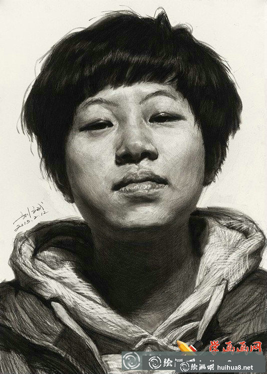 劉斌素描頭像9