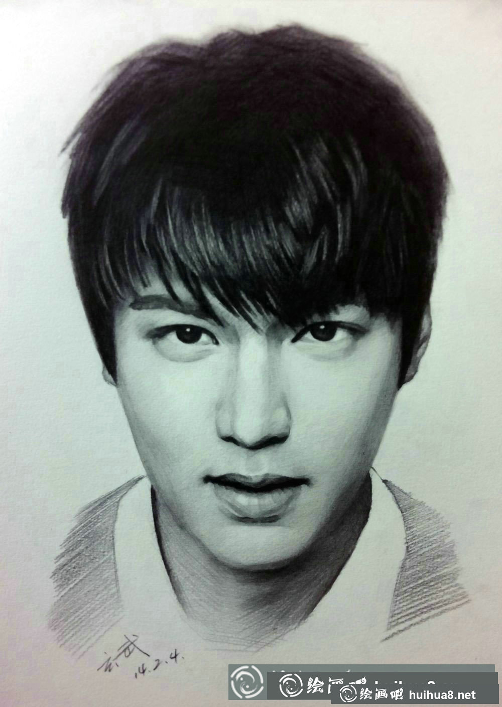 黃渤素描頭像