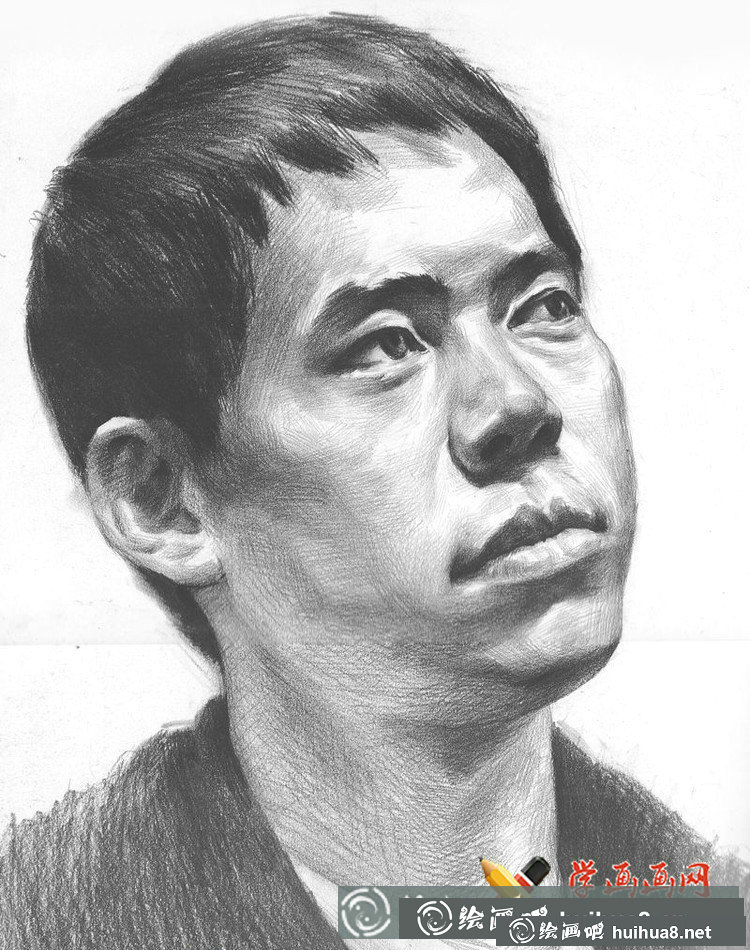 魯美學(xué)生優(yōu)秀素描頭像作品