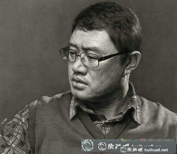 劉斌素描頭像11