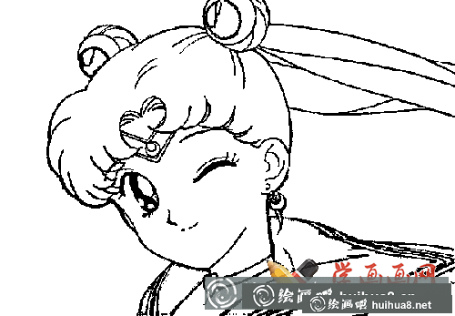 美少女戰(zhàn)士簡筆畫圖片大全(6)