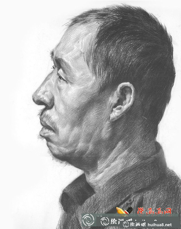 魯美學(xué)生優(yōu)秀素描頭像作品