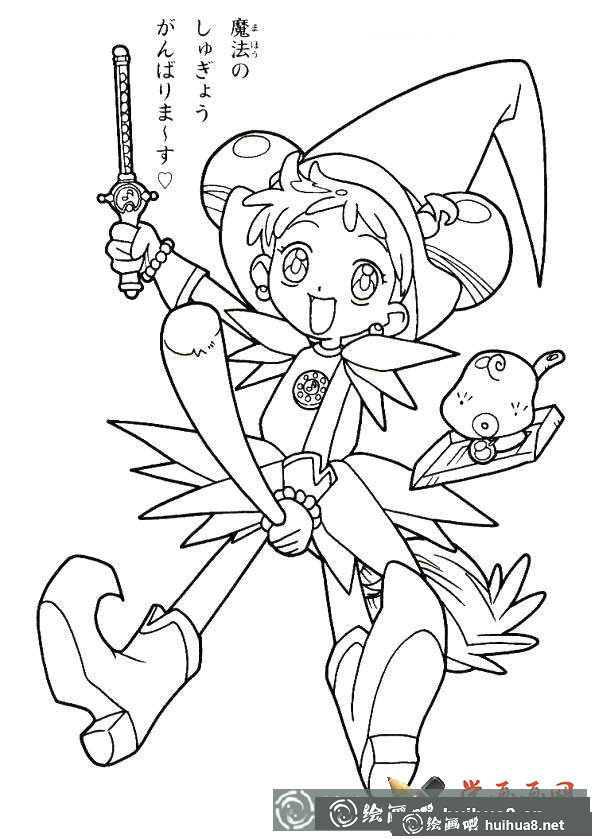 小魔女簡(jiǎn)筆畫圖片大全(3)