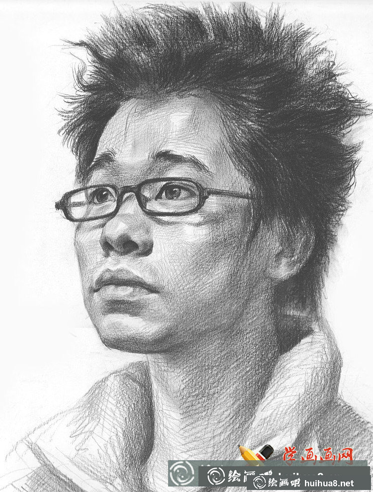 魯美學(xué)生優(yōu)秀素描頭像作品