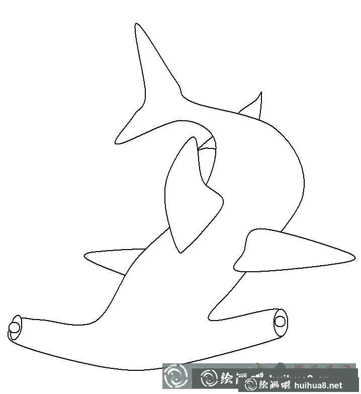 鯊魚簡(jiǎn)筆畫大全(4)