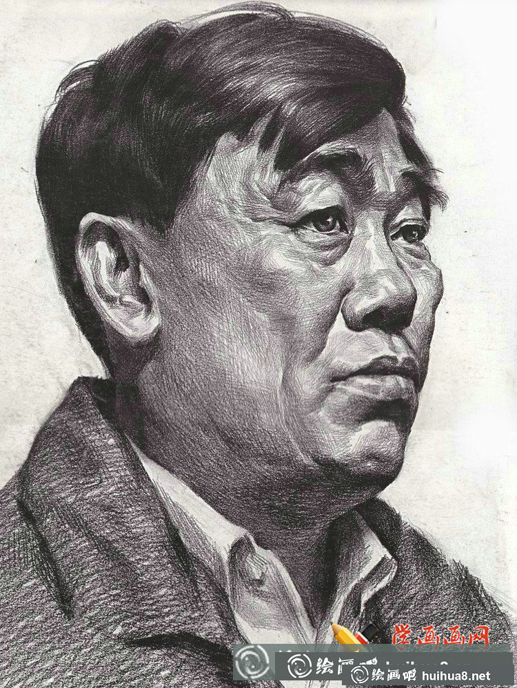 魯美學(xué)生優(yōu)秀素描頭像作品