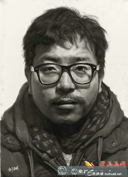劉斌素描頭像7