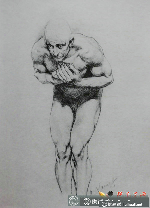 康勃夫人體速寫作品