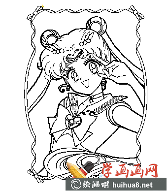 美少女戰(zhàn)士簡筆畫圖片大全(8)