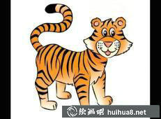 老虎簡(jiǎn)筆畫(huà)圖片5