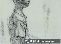 尤里?卡留塔人物速寫素描作品之五